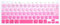 HRH Japanese Silicone Keyboard Cover Skin for MacBook Air 13,Pro 13/15/17 (with or w/Out Retina Display, 2015 or Older Version),for iMac Older JP Japan Version Keyboard Protector-Ombre Pink