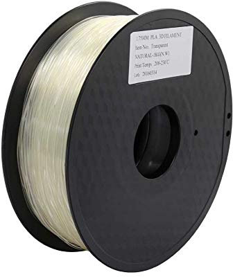 FAN-MING-N-3D, Zonestar Versand aus Russland, 3D-Drucker-Filament, PLA, 1,75 mm, Kunststoff, Verbrauchsmaterial, 28 Farben, 1 kg/Rolle (Farbe: transparent)