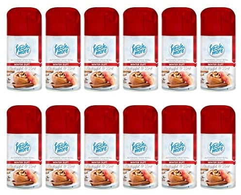 Fresh & More Lufterfrischer Nachfüller (12er Pack) 250ml, Bratapfel&Zimt