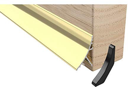 Stormguard Concealed Rain Water Weather Deflector Bar 914mm Door Drip Board UPVC Timber Guard Metal 32mm (Gold)