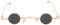 SOIMISS Retro Kleine Runde Sonnenbrille, Steampunk Herren Damen Sonnenbrille, 70er - 90er Jahre Accessoires Partybrille Fasching Karneval Ovale Hip Hop Lustige Brillen