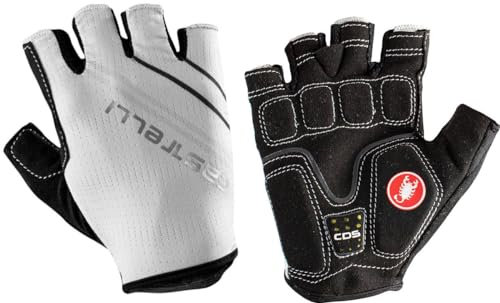 CASTELLI Women's DOLCISSIMA 2 W Glove Fahrradhandschuhe, Ivory/Dark Gray-Silver Gray”, Medium