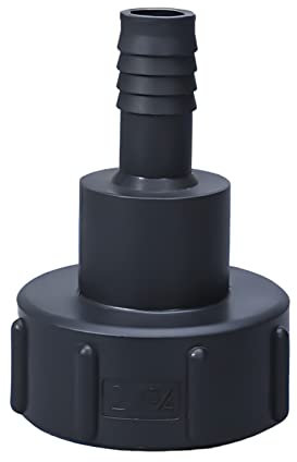 Wasserhahn IBC Adapter,IBC Tank Zubehör Gartenschlauch Verbinder Wasser Schlauch Tap Adapter für Ersatzventilanschlüsse,60 mm Grobgewinde Import auf 1(25mm) Gartenschlauch Wasserhahn Adapter (20mm)