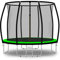 Baunsal® Trampolin Outdoor Ø 366 cm (FGIS) hellgrün-schwarz als Komplettset Gartenspielzeug Kindertrampolin Gartentrampolin rund Garten Spielzeug für Kinder