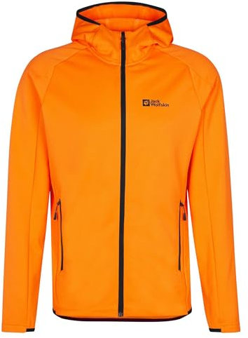 Jack Wolfskin Ice Curl Kapuzenjacke K Fleecejacke für Mädchen, Dragon Fire, M