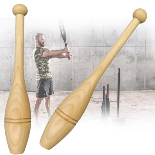 JINGEDD Holz -üBungsclubpaar 0,77 Lb/1,10 Lb/1,65 Lb/2,20 Lb3.30lb Schulter- Und GriffstäRke & MobilitäT Fitness -Training | Home & Fitness -Training FüR Muskelaufbau,Aerobe Fitness,1.0kg/2.20lb