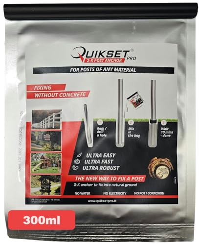 QUIKSET Pro 2-K Post Dowel - Innovative Compound for Mounting Posts in 15min Without Cement or Water (700, Gramm)