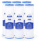 Whole House, cartuccia filtro dell'acqua di ricambio per acqua di pozzo, filtro dell'acqua da 50 micron, 25,4 x 6,3 cm, filtro dell'acqua pieghettato per sedimenti compatibile con R50, WFPFC3002,