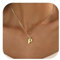 Halora Bubble Letter Necklace Gold Balloon Initial P Necklace Kette Mit Buchstaben Halskette Anhänger Buchstabenkette Damen
