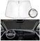 SHAOHAO Compatible con KIA Niro 2016-2022 / Niro SG2 2023 2024 2025 Parasol Plegable con Tejido Revestido de Plata Parasol Plegable protección UV y contra el Calor Accesorios KIA Niro
