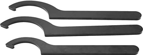 BYCUFF Juego de Llaves Inglesas de 3 Uds., Herramienta de Ajuste Coilover, Gancho C, Ajustador de Choque de Acero para Bobina Absorbente, Kit de Llave Inglesa