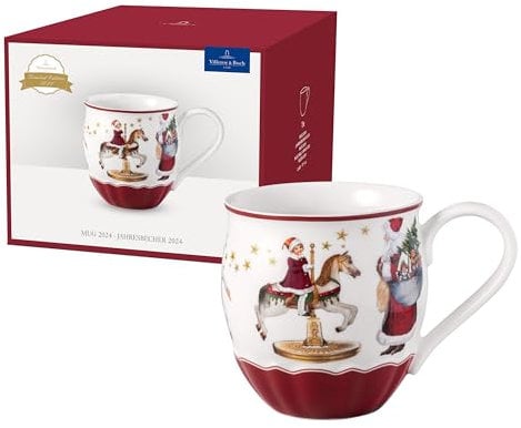 Villeroy & Boch – Annual Christmas Edition, mug de l’année, édition de l’année 2024, porcelaine Premium, pièce de collection exclusive, 14,5 x 10,5 x 10,5 cm