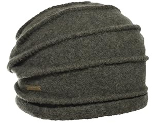 Seeberger Walk Toque gerafft uni Farben khaki