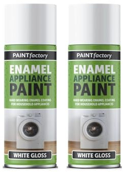 YSAMAX 400ML White Gloss Enamel Paint Spray, Fast-Drying Formula, Aerosol Format, Long-Lasting Protection, Protective Layer, Versatile Applications, (2 PCS)