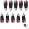 10 Pack RCA to Speaker Wire Adapter 12V Speaker Phono Jack RCA Male to AV 2 Screw Terminal Female Subwoofer Speakers Phono Plug Audio Video Spring Press Type Balum Connector Adapter for CCTV
