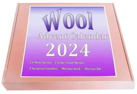 Wolle Adventskalender 2024, Maschenmarkierer Kalender, Yule & Garn Adventskalender 2024, Weihnachten Adventskalender Countdown Kalender Geschenk, Wollgarn Countdown Kalender Geschenke