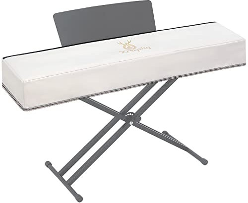 Zreephy Piano Keyboard Dust Cover with Music Stand Opening of Zipper Design, Dust Proof Cover Compatible for Yamaha P225 P223 P145 P143 88 Keys Digital Piano Keyboards Electronic Keyboards