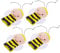 TOYANDONA 4 Stück Bienen-Fingerpuppenspielzeug interaktives Fingertierpuppen Fingerpuppe für kreatives Rollenspiel Tierpuppen für Puppe realistisch Fingerspielzeug Plüsch