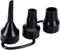 Black Air Pump Replacement Nozzles, Plastic Nozzles for Inflatables, 3 Sizes for Air Beds/Mattresses, Durable and Practical