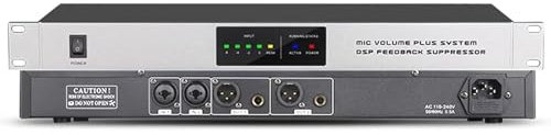 XDTKJDZ Professioneller Rückkopplungsunterdrücker, Mikrofonbühne KTV-Effektor, 2 Eingänge 2 Ausgänge, 4 Eingänge 4 Ausgänge, 6 Eingänge 6 Ausgänge (optional), Digitales Anti-Quietschen, Musikzimmer