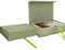 Vienrose Caja de Fotos de Lino 10 x 15 cm, Caja de Memoria para Fotografías, Postales y Recuerdos, Regalo Ideal, Verde Prado