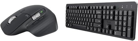 Logitech MX Master 3S & Trust Ody II Silent Wireless Keyboard