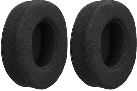 kwmobile Replacement Ear Pads Compatible with OneOdio A70 / A71 - Set of Earpads for Headphones - Black
