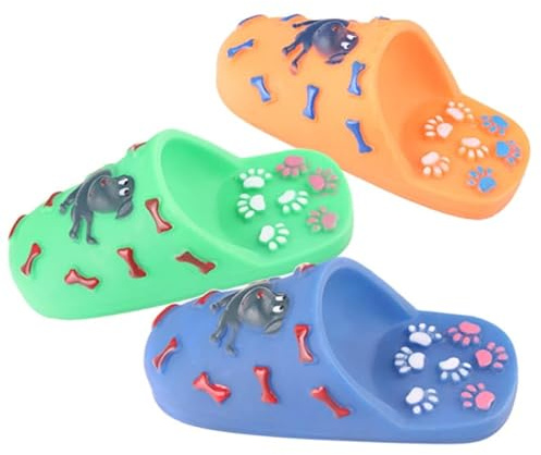 Happyyami Hundespielzeug Schuhe Mit Quietscher Kau Schuhe Für Hunde Aus Gummi Spielzeug Hund Für Welpen Und Kleine Hunde Zur Zahnpflege 2 Stück 5.91 X 2.36 X 1.57 in