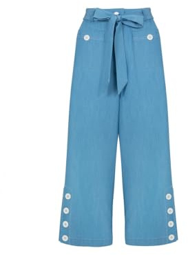 Hell Bunny Rylee Culottes Blu