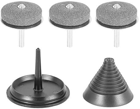 Fuhjythy Lawn Mowers Blade Sharpener Tool Drill Attachment Sharpening Kit Lawnmower Blades Sharpener for Power and Hand Drill
