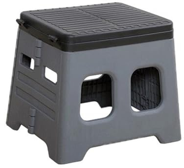 Outdoor Camp Toilet, 30.5cm PP, Upgraded Folding Toilet - Easy to Carry, Load Capacity 75 Pounds | Compact Foldable Stool Seat for Adults Kids Emergencies Use Camping Loo, Camping WC