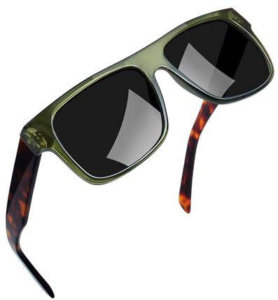 Joopin Acetato Gafas de Sol Hombre Polarizadas Cuadradas UV400 | Marco TR90 Ligero, Lentes TAC, Alta Gama, Lujo, Rectangulares, Clásicas, Moda, Casual, Conducir, Pesca, Golf, Deportes