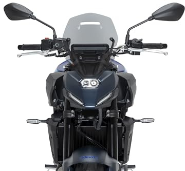 Puig 22413H New Generation Touring, sport screen made of acrylic with aerodynamic design inspired by fighter jets, metal supports and TÜV approved, Smoke