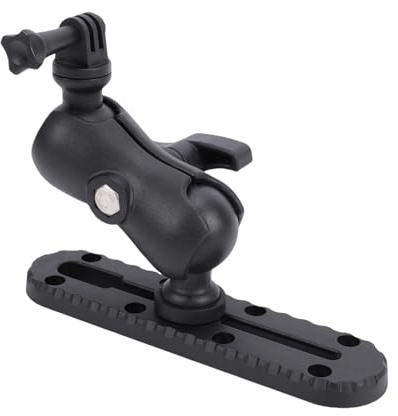 Aomiun Kayak Action Camera Mount with Short Rail 360 Degree Adjustable Kayak Rail Track Camera Holder (Camera Bracket with Short Rail)