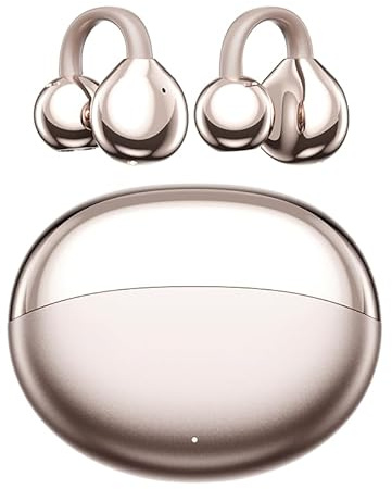 Wireless Open Ear Earbuds, Lightweight Comfort, 48H Playtime, Bluetooth 5.4 Clip-on Earbuds with ENC Noise Cancelling, Clear Calls, Secure Fit, IP55 Earbuds for Work/Sport/Game/Daily Use, iOS&Android