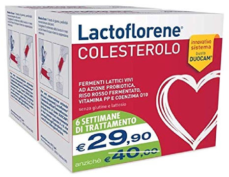 Lactoflorene colesterolo 40 buste (2x20buste)