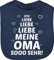 Baby Lätzchen - Sprüche - Ich liebe meine Oma so sehr - Unisize - Navy Blau - lustige babysachen spruch i love sabberlatz babykleidung mit süßen sprüchen spruche laetzchen geschenke zur geburt