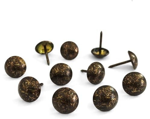 Lot de 500 clous décoratifs en bois pour meubles en bois - 11 mm x 17 mm - Style antique - Style vintage