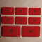 All3DStickers Autocollant Maroc 3D Résine 8X Autocollants Drapeau Maroc Adhésif Relief