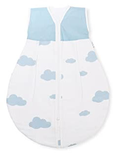 PINOLINO 76012-2S130 Schlafsack 'Wölkchen', Sommer, 130 cm, blau