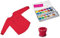 Lamy Deckfarbkasten 24er Aquaplus, Modell 510 (3er Set Rot, Deckfarbkasten + Malkittel + Wasserbecher)