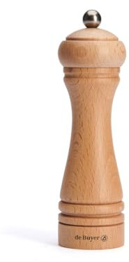 DE BUYER -C046.180101 -moulin ceramique java naturel 18cm, Gris, Blanc.