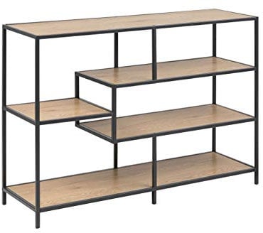 Amazon Basics Martin - Bücherregal, 35 x 114 x 78.2 cm (L x B x H), Eichenoptik (Früher Movian)