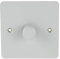 Schneider Electric Ultimate Flat Plate - Single 2 Way Dimmer Light Switch, Main & Low Voltage, 400W/VA, GU6212CPW, Painted White