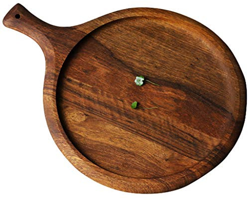 Tabla de cortar sólida para cocina Tabla de cortar de madera de cebra Plato de fruta Plato de pan Plato de pizza Plato de merienda Plato de pastel Bandeja de madera Utensilios para hornear
