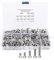 Juego de tornillos planos de 260 piezas, Tornillo plano M4/M5/M6 Tornillo avellanado Tornillo de cabeza hexagonal, Tornillos de cabeza hexagonal de cabeza plana de acero inoxidable Sujetadores de torn