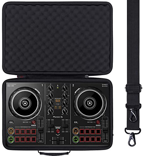 Khanka Hartschalen-Reiseetui Ersatz für Pioneer PRO DJ Pioneer Smart DJ Controller, Orange, DDJ-200, Kompakt