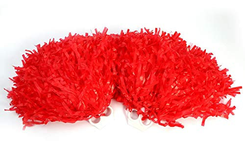 2 Stücke Cheerleading Pompons, Modische Cheerleader Pompons Hell Leicht Bunte Pompons für Tänzer Sport Prost Tanz Verrücktes Kostüm Kleid Nacht Party