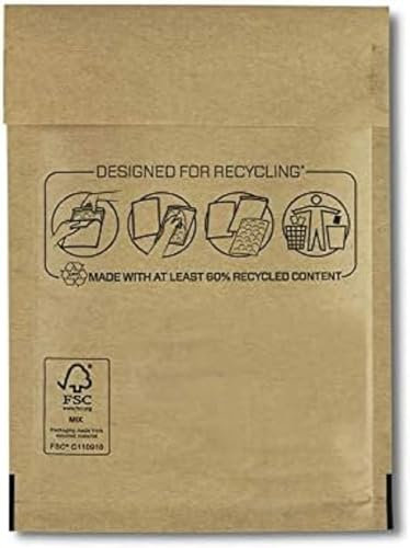 Bankers Box Luftpolsterumschläge Polsterumschlag Versandtaschen Umschläge für zerbrechliche Gegenstände, umweltfreundlich, Selbstklebeverschluss, 18x16 cm (10er-Pack)