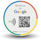 MESSAGENES | Aufkleber Google mit QR und NFC | Schilder Bewertung NFC und QR Code | 1 Runde Einheit | Google Review | Bewertungen in 1 Klick | Erhöht Bewertungen in Google Ihrer Business